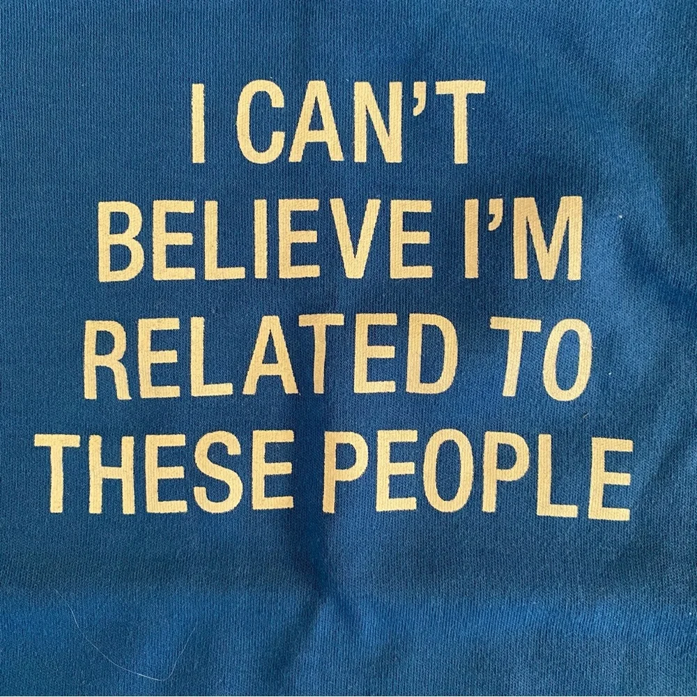 Say What? Baby Talk Blue Onesie Size 3-6 mos 100% Cotton Funny Baby Gift NWT